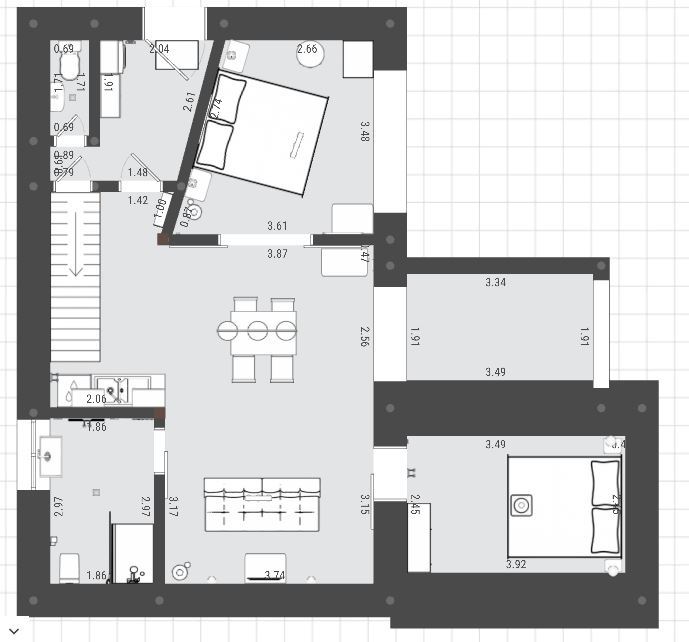 <p>Grundriss Porthos</p> <p>Grundriss Porthos</p>