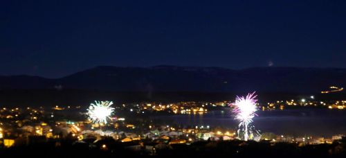 Feuerwerk Silvester 2014/2015 in der Bucht von Malinska