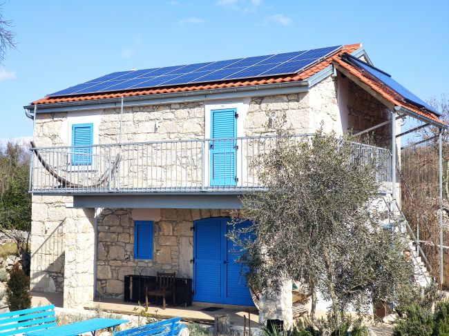 Photovoltaikanlage auf der Villa Barusici.